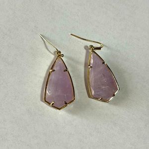 Kendra Scott rose quartz earrings. Excellent condition.
